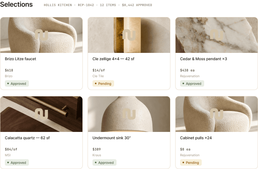 NYA product selections
